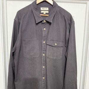 MADEWELL HEAVY BUTTON UP XXL (MINT)